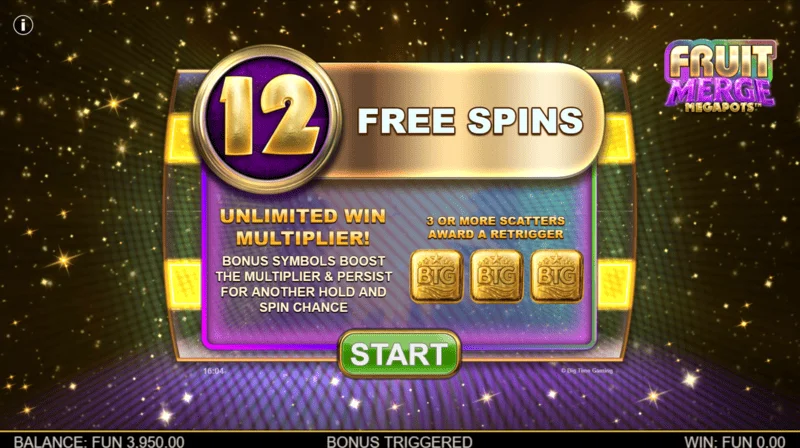 Fruit Merge Megapots - seoladh Free Spins